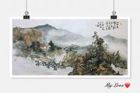 艺术家赵永利日记:国画山水画作品：《万事尽随流水， 一时同坐春风》，《九曲天游【图1】