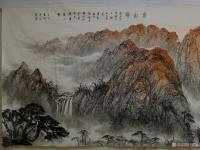 艺术家于立江日记:国画山水画新作《泰山颂》，尺寸367x144cm，客户私人订【图3】