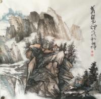 艺术家张祖坤日记:国画山水画《迎客松》，《沟壑风烟》，《岁月》，尺寸四尺斗方6【图3】