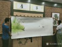 艺术家王征明生活:于广州《茅庐》笔会，品茶分享水意画绘画心得【图3】