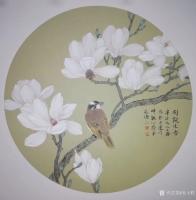 艺术家安士胜日记:国画工笔花鸟画《别院生香》， 《清风絮语》，尺寸四尺斗方68【图1】