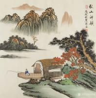 艺术家刘慧敏日记:国画仿古山水画作品一组《翠巅秋华》、《金秋神韵》、《秋山神韵【图2】