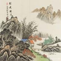 艺术家刘慧敏日记:国画仿古山水画作品一组《翠巅秋华》、《金秋神韵》、《秋山神韵【图3】