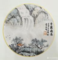 艺术家郭雨铮日记:雨铮精品国画花鸟画牡丹作品《鸟语花香》，尺寸：四尺斗方，68【图1】