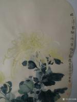 艺术家马晓薇日记:国画花鸟画静物写生作品《菊花》，尺寸小品36x50cm，附诗【图2】