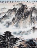 艺术家罗树辉日记:国画山水画《黄山玉屏峰》，尺寸八尺整张横幅240x130cm【图1】