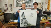 艺术家秦发艺生活:国画表意画《若问何所往，只言高处去》，尺寸四尺斗方68x68【图1】