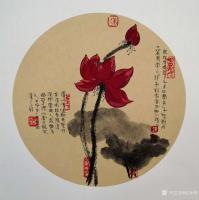 艺术家赵承锐日记:【赵承鋭的水墨世界】国画彩墨小品近作《秋色潇潇碧藕塘》尺寸四【图1】