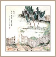 艺术家秦发艺日记:门开着，树还在那里等着【老琴表意画】
2019年老琴作于石【图0】