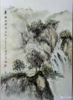 艺术家陈刚日记:《春到山澗草木知》等油彩山水画，乙亥年春月陈刚新作品分享欣赏【图1】