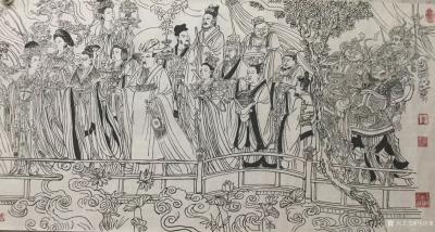 马培童日记-国画人物画《八十七神仙画卷》我之我法，自有我在-马培童焦墨画感悟笔记（86）
【图2】