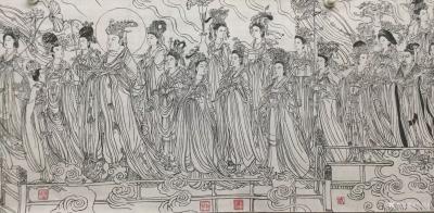 马培童日记-国画人物画《八十七神仙画卷》我之我法，自有我在-马培童焦墨画感悟笔记（86）
【图4】