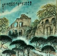 艺术家刘应雄日记:欧洲之旅采风写生国画作品之“意大利罗马系列”；《罗马旧址》，【图0】