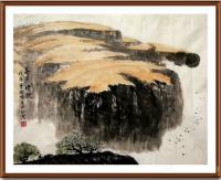 艺术家叶向阳日记:国画山水画《黄河欢歌》《高原情歌》，翰墨颂中华，附作品装裱效【图2】