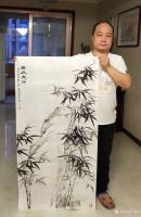 艺术家宁建华日记:近期出售的国画花鸟画《大吉大利》，尺寸四尺整张竖幅68×13【图3】