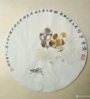 艺术家李伟强日记:国画花鸟画作品“得食相呼”，鸡是德禽，且有五德，汉代《韩诗外【图0】