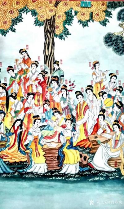 肖业炎日记-国画人物画作品《中国历代仕女百图》，10米长卷，肖业炎创作于丙申年，附局部图，请【图4】