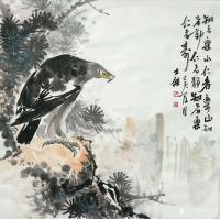 艺术家卢士杰日记:国画鹰系列作品《高瞻远瞩，百里秋毫》《志在千里》；
  第【图3】