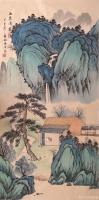 艺术家刘慧敏日记:仿古山水画精品《江湾神韵》：江岸芳林秀，清泉石上流；第二幅《【图3】