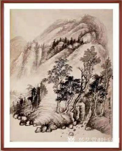 叶向阳日记-国画仿古山水画《野渡无人舟自横》《秋清泉气香》《山清水秀松声远》，这是我1963【图3】