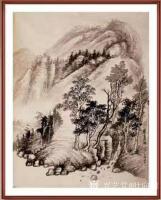 艺术家叶向阳日记:国画仿古山水画《野渡无人舟自横》《秋清泉气香》《山清水秀松声【图2】