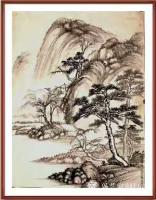 艺术家叶向阳日记:国画仿古山水画《野渡无人舟自横》《秋清泉气香》《山清水秀松声【图4】