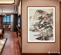 艺术家叶向阳日记:国画仿古山水画《野渡无人舟自横》《秋清泉气香》《山清水秀松声【图5】