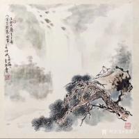 艺术家金新宇生活:国画山水苍松瀑布取诗意“此曲只应天上有 人间能得几回闻”；尺【图3】