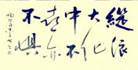 艺术家史介鸿日记:书法“纵浪大化中，不喜亦不惧”——语出陶渊明《形影神》组诗。【图0】