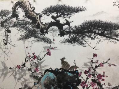 罗树辉收藏-国画山水画《风和万物荣》乙亥秋月罗树辉 、朱明贵、金新宇、周宇尘、李丛合作于五羊【图2】