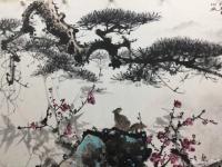 艺术家罗树辉收藏:国画山水画《风和万物荣》乙亥秋月罗树辉 、朱明贵、金新宇、周【图1】