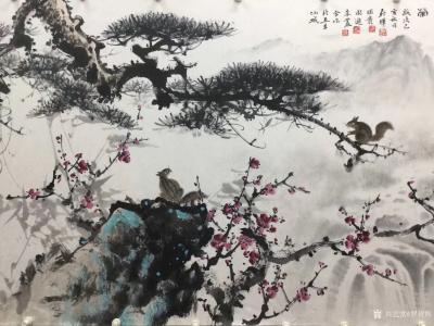 罗树辉收藏-国画山水画《风和万物荣》乙亥秋月罗树辉 、朱明贵、金新宇、周宇尘、李丛合作于五羊【图3】