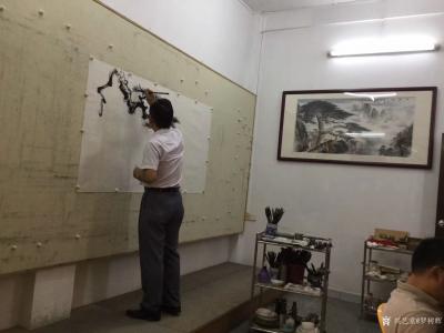 罗树辉收藏-国画山水画《风和万物荣》乙亥秋月罗树辉 、朱明贵、金新宇、周宇尘、李丛合作于五羊【图4】