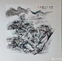 艺术家陈刚日记:乙亥年冬月国画山水小品四幅《残雪》《幽居图》《春山欲入户》《【图2】