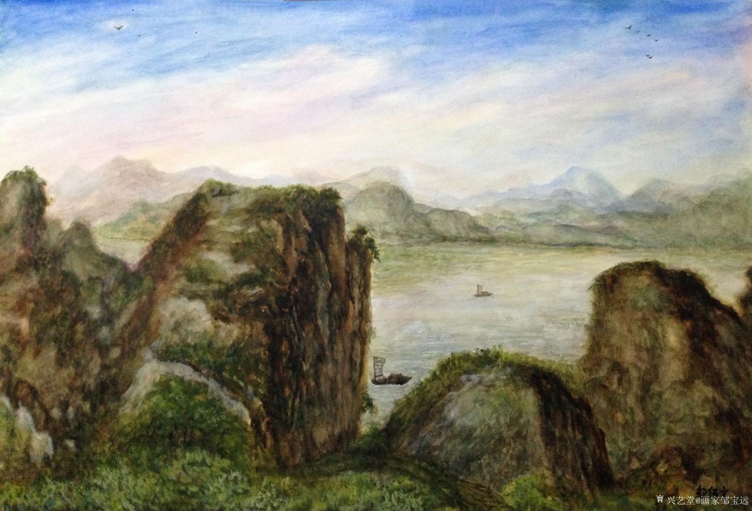 画家邹宝远油画作品《巅峰》