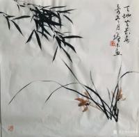 艺术家冯增木日记:国画兰花兰草《百花赏不尽,独钟一草香》斗方小品一组,乙亥年冬【图1】