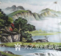 艺术家董献省日记:山水国画中有许多自然山水景物，风水寓意美好，欢迎大家欣赏指导【图2】