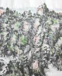 杨牧青日志-名称：大写意国画《浮影美丽河山》规格：137cmx70cm；【图3】