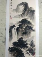 艺术家杨增超日记:国画山水画作品《高山流水》《观瀑图》《源远流长》《江南春晓》【图3】