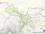 杨牧青日志-这是以甘肃兰州为坐标点的当今交通构架图，非常好！陇山以西的