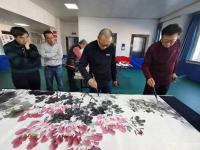 艺术家刘建国生活:长春市朝阳区文联举行迎新年笔会，共同创作国画作品《盛世放歌》【图2】