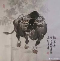 艺术家刘建国日记:迎牛年，画春牛，国画《报春牛》系列作品，庚子年冬月刘建国原创【图4】