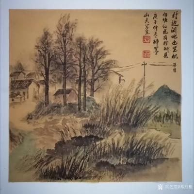 邓烈根日记-奉新山里速写作品《村边闲地也生机》；
奉新山里红土地，纯净环保绿自然，又是一个【图5】