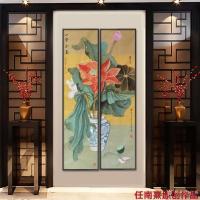 艺术家任燕日记:国画工笔画荷花《一堂和气》《荷香》，作品尺寸八尺对开248X【图3】