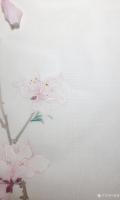 艺术家马晓薇日记:花卉写生作品《桃花净瓶》，辛丑年春月马晓薇画於洛阳。
去年【图3】