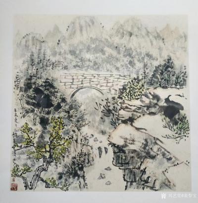 袁春宝日记-国画山水画太行写生作品作品《太行风骨》，辛丑年夏月袁春宝作。
太行风骨，几个三【图3】