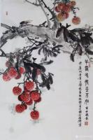 艺术家李伟强日记:国画花鸟画荔枝《半露冰肌玉不如》；辛丑年万春李伟强作於广州老【图0】