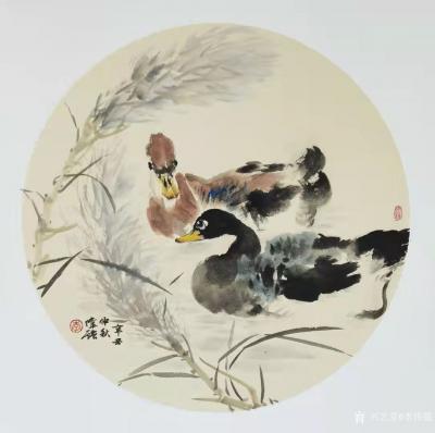 李伟强日记-国画花鸟画瓜果系列作品，辛丑年仲秋李伟强作品。
致中秋佳节
推窗远眺，夜色如【图6】