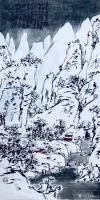 艺术家龚光万日记:已然立冬，千山飘雪，山水画新作《雪满千山失翠微》作品尺寸13【图1】