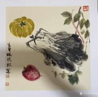 艺术家梅丽琼日记:梅丽琼国画花鸟画作品欣赏，辛丑年作品。（附装裱效果图）【图2】